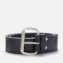 Vivienne Westwood Alex Belt - Rhodium Black Leather