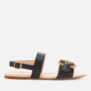 Coach Women's Jen C Leather Double Strap Sandals - Black