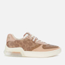 Coach Women's CitySole Signature Print Court Trainers - Tan/Beachwood