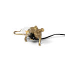 Seletti Lying Mouse Lamp - Gold