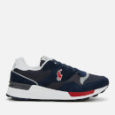 Polo Ralph Lauren Men's Trackstar Pony Suede/Mesh Running Style Trainers - Newport Navy