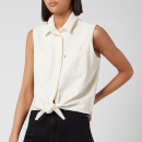 Levi's Women's Alina Tie Shirt - Icy Ecru