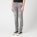 True Religion Men's Rocco Biker Grey Denim Jeans - Grey Denim