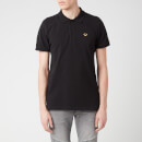 True Religion Men's Gold Lurex Polo Shirt - Black