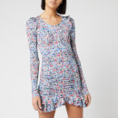 Isabel Marant Women's Sabia Printed Jersey Dress - Blue