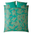 Sara Miller Green Birds Duvet Set - Teal