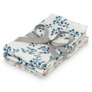Cam Cam Printed Muslin Wash Cloth - Pressed Leaves Rose, Fiori (Pack of 4)