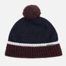 Ted Baker Men's Woolhat Colour Block Knitted Hat - Navy