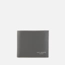 Ted Baker Men's Fluu Leather Printed Bifold Wallet - Charcoal