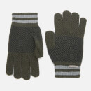 Ted Baker Men's Rushglo Birdseye Merino Blend Gloves - Khaki