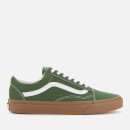 Vans Men's Old Skool Gum Sole Trainers - Green Pastures/True White