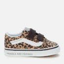 Vans Toddler's Animal Old Skool Velcro Trainers - Leopard/Black