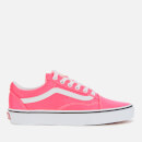 Vans Women's Old Skool Neon Trainers - Knockout Pink/True White