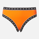 Calvin Klein Women's High Leg Cheeky Bikini Bottom - Vermillion Orange