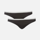 Calvin Klein Women's 2 Pack Bikini Brief - Black