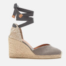 Castañer Women's Chiara Wedged Espadrille Sandals - Plomo