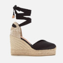 Castañer Women's Chiara Platform Wedged Espadrille Sandals - Black