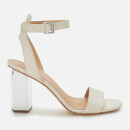 MICHAEL MICHAEL KORS Women's Petra Ankle Strap Block Heeled Sandals - Light Cream