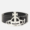 Vivienne Westwood Men's Line Orb Buckle Belt - Black