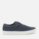 HUGO Men's Futurism Tenn Leather Cupsole Trainers - Dark Blue