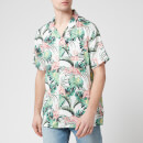 Levi's Men's Cubano Shirt - Flamingo Leaf Print Cloud Dancer