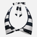 Tommy Hilfiger Women's Halter Bikini Top - Broken Stripe Pitch Blue