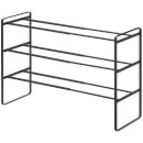 Yamazaki Frame Extendable Shoe Rack 3 Tier - Black