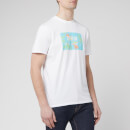 Edwin Men's Birds of Paradise Logo Box T-Shirt - White/Angel Blue