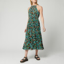 Whistles Women's Forest Floral Halter Midi Dress - Blue/Multi
