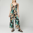 Whistles Women's Tropical Floral Jumpsuit - Green/Multi