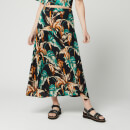 Whistles Women's Tropical Floral Samira Skirt - Green/Multi
