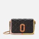 Marc Jacobs Women's The Status Flap Colour Block Bag - Black