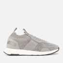 BOSS Hugo Boss Men's Titanium Runn Knitted Running Style Trainers - Grey