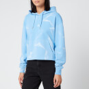 Calvin Klein Jeans Women's Lava Dye Cropped Hoodie - Powdery Blue