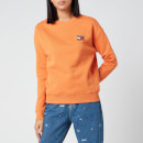Tommy Jeans Women's Tommy Badge Crew Neck Sweatshirt - Rustic Orange