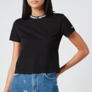 Tommy Jeans Women's Branded Neck T-Shirt - Black