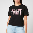 Tommy Jeans Women's Floral Detail T-Shirt - Black