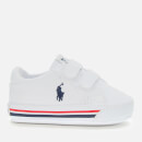 Polo Ralph Lauren Babies' Evanston Canvas Velcro Trainers - White