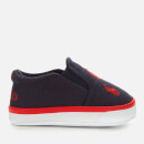 Polo Ralph Lauren Babies' Bal Harbour Repeat II Canvas Slip-On Trainers - Navy