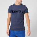 Superdry Men's Core Faux Suede T-Shirt - Princedom Blue Marl