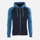 Superdry Men's Classic Raglan Zip Hoodie - Rich Blue Marl