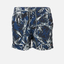 Superdry Men's Edit Swim Shorts - Edit Palm Navy