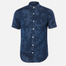 Superdry Men's Miami Loom Box Fit Shirt - Miami Tropical Indigo