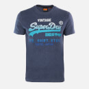 Superdry Men's Fade Store T-Shirt - Princedom Blue Marl