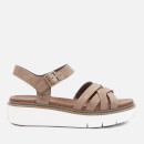 Timberland Women's Safari Dawn Multi Nubuck Flatform Sandals - Olive