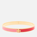 Tory Burch Women's Kira Enamel 7mm Cross Bracelet - Tory Gold/Pink City