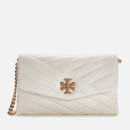 Tory Burch Women's Kira Chevron Chain Wallet - New Ivory
