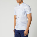 Ted Baker Men's Have Fun Linen Shirt - Blue