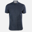 Ted Baker Men's Handeez Dotted Stripe Shirt - Navy