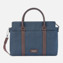 Ted Baker Men's Seller Faux Nubuck Document Bag - Navy